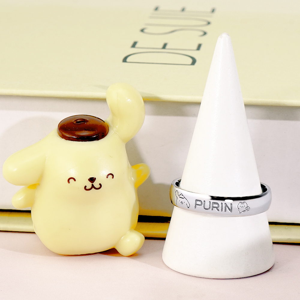📦訂購 台灣限定 三麗鷗 SanrioＸSTORY 故事銀飾 30週年系列 Pom Pom Purin 布丁狗像素雷刻訂製純銀戒指