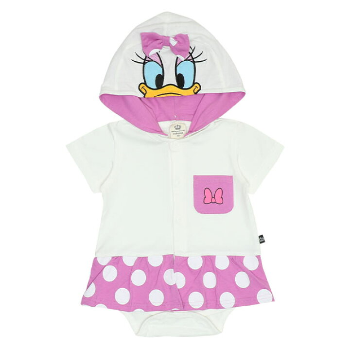 🇯🇵預訂 日本直送🇯🇵Babydoll x Disney兩色人物造型連帽短袖包屁裙