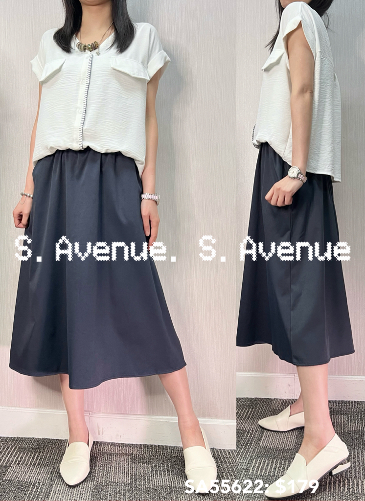 SA55622: V領上shirt下西布op