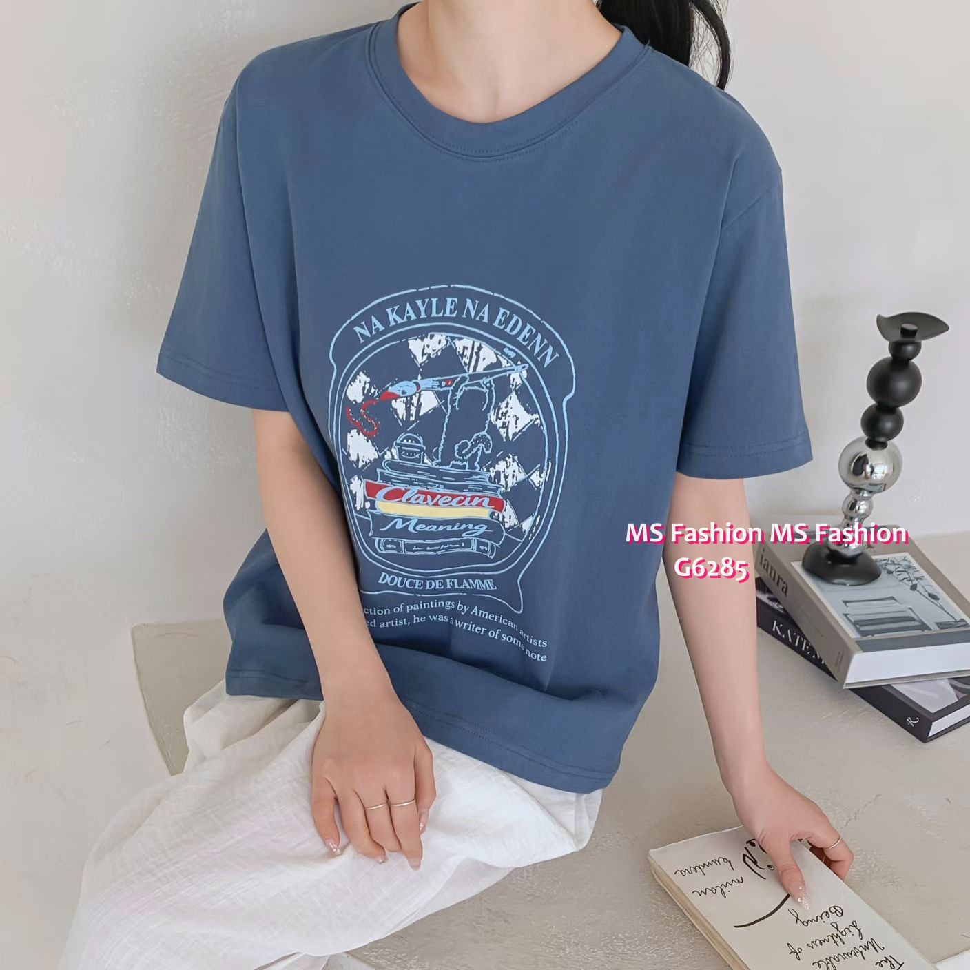 G6285 靚print tee仔