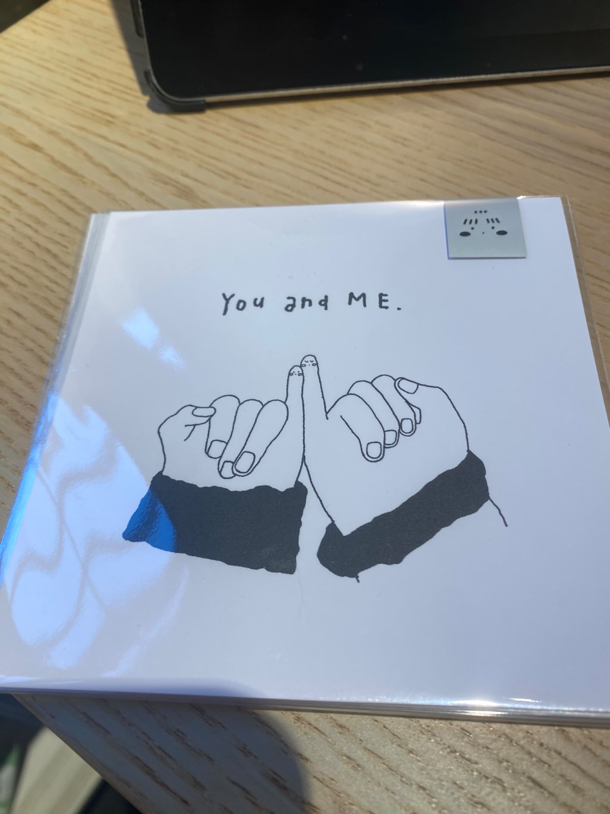heidi in planC postcard - you & me