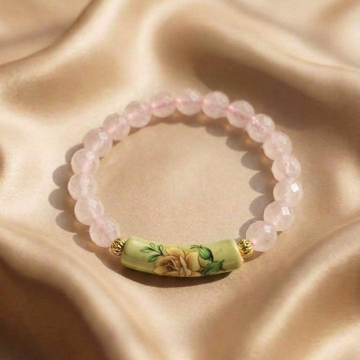 Rose Quartz Crystal Bracelet 