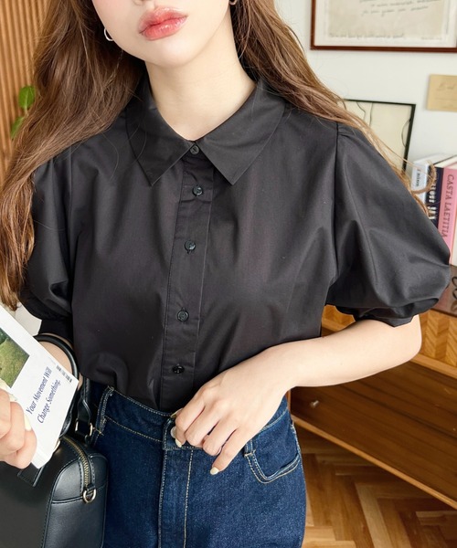 荷葉邊抹胸短袖襯衫上衣【JT036】