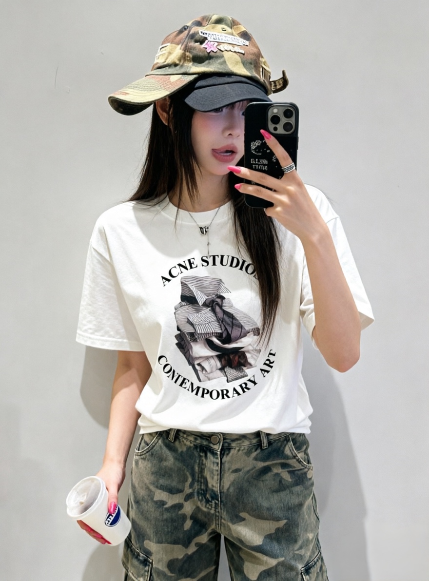 Acne Studios 艺术印花短袖Tee