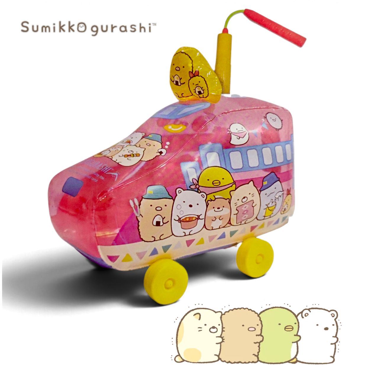正版角落小夥伴吹氣火車音樂燈籠