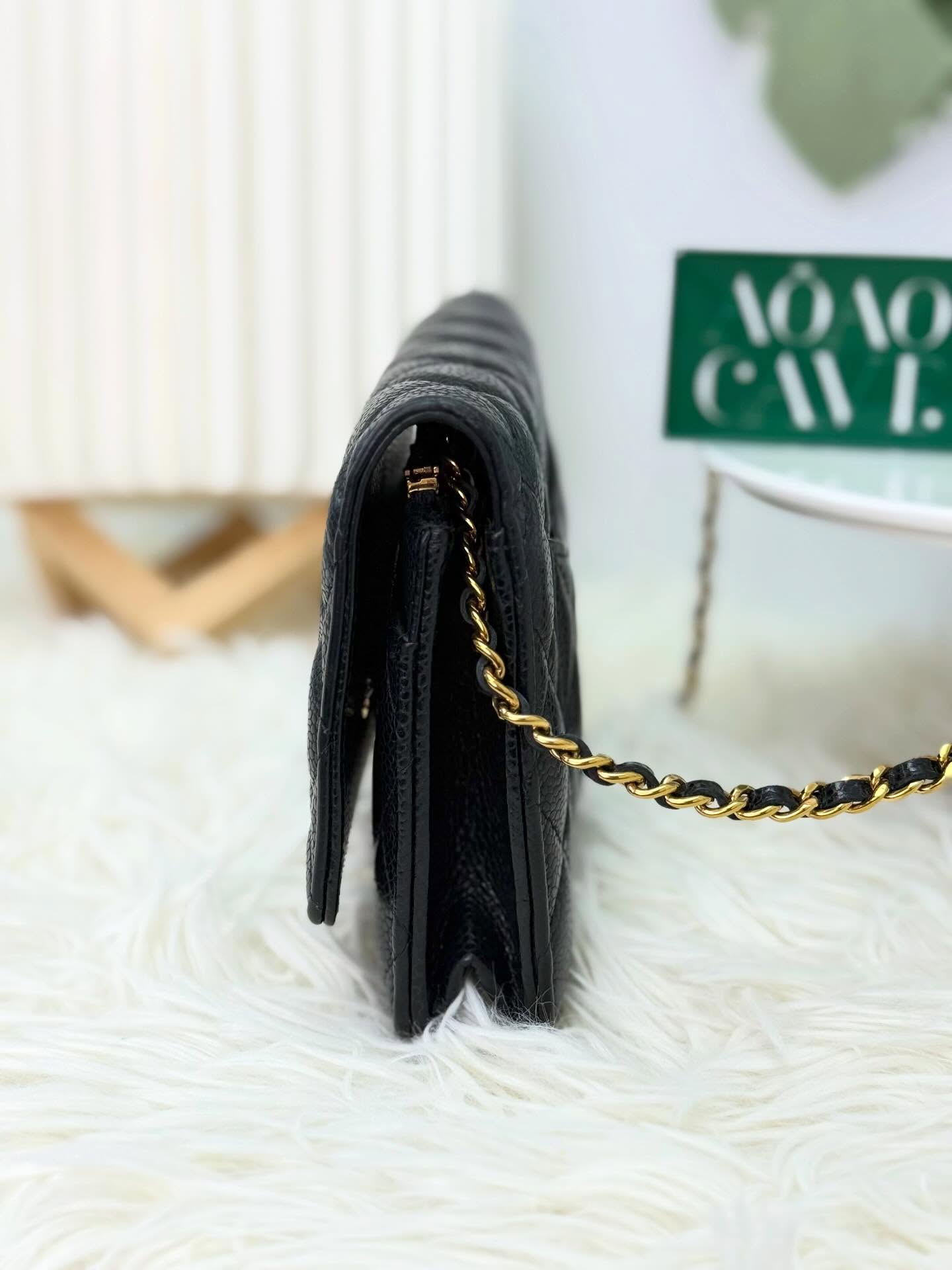 CHANEL🤍PRE OWNED 黑金WOC🖤