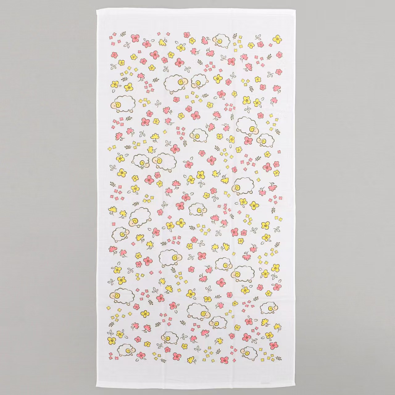 【日本製】可愛動物圖案 雙面紗布+毛巾布純棉浴巾 (60×120cm) — 柔軟、吸水、防噏味！