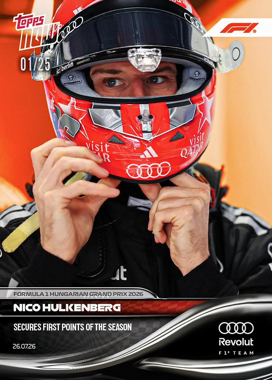 Nico Hülkenberg - 2026 F1 Topps Now #52 Hungarian GP 紀念卡【團購】