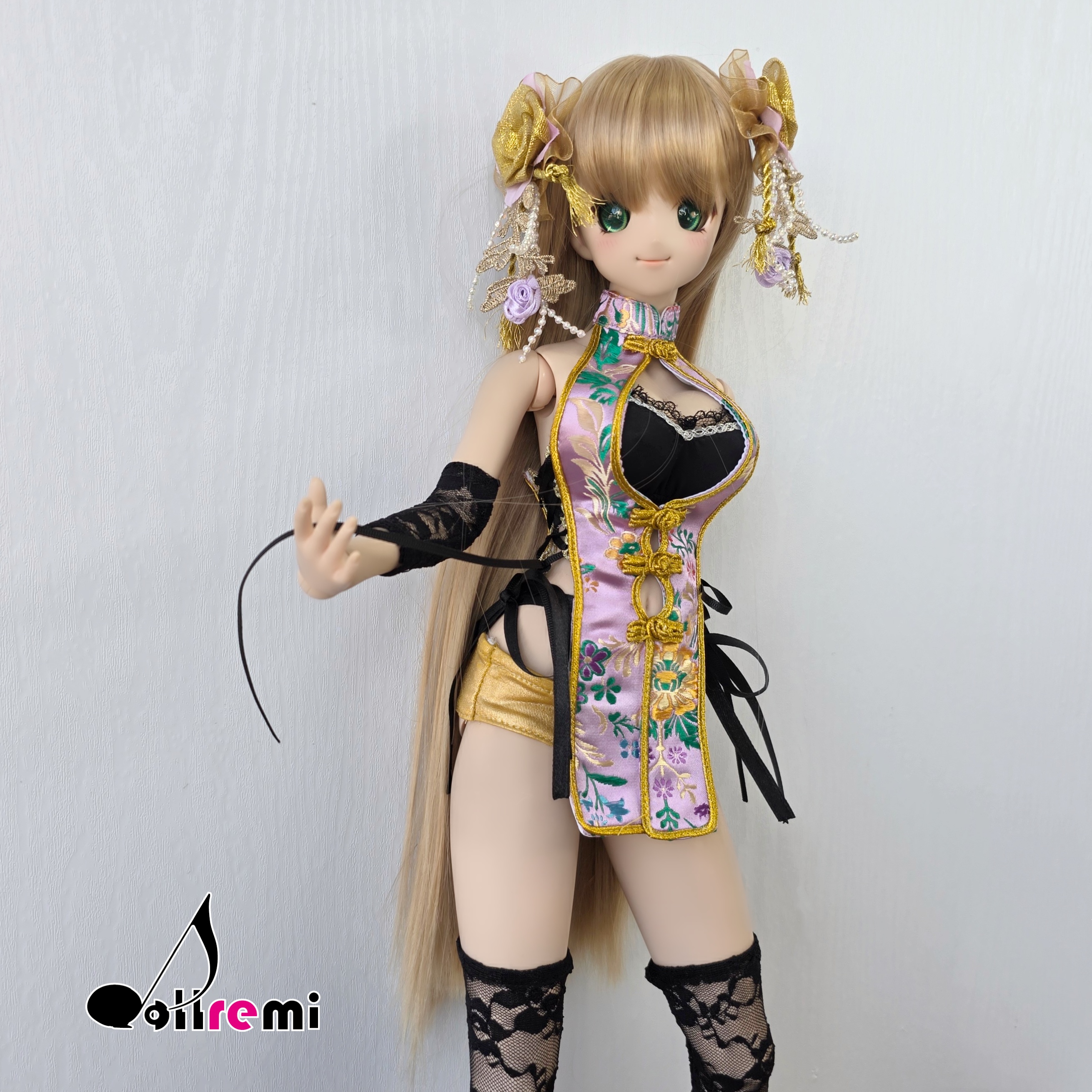 【dollremi】(DD0916) 性感露胸旗袍 Sexy low-cut Cheongsam