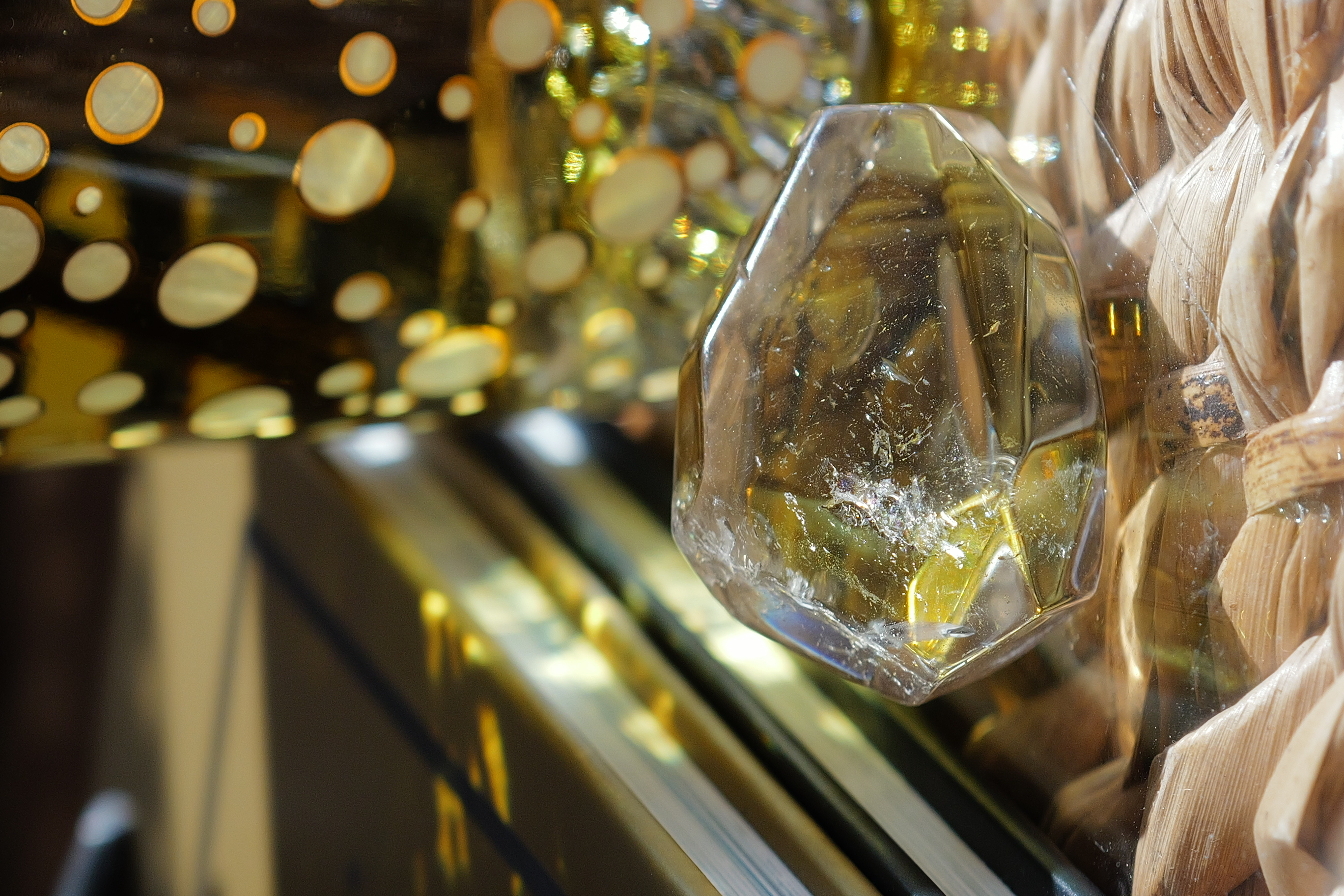   ༒5.1cm茶黃晶擺件༒ CI*1074HJ8Gs5-RA1*3FT