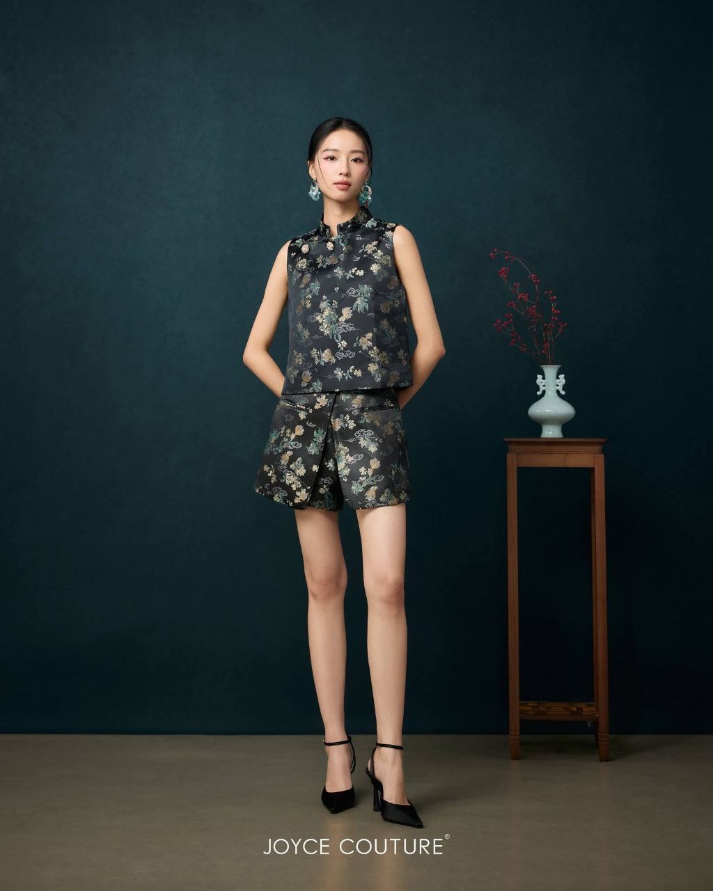 重叠套装裤裙  P0089