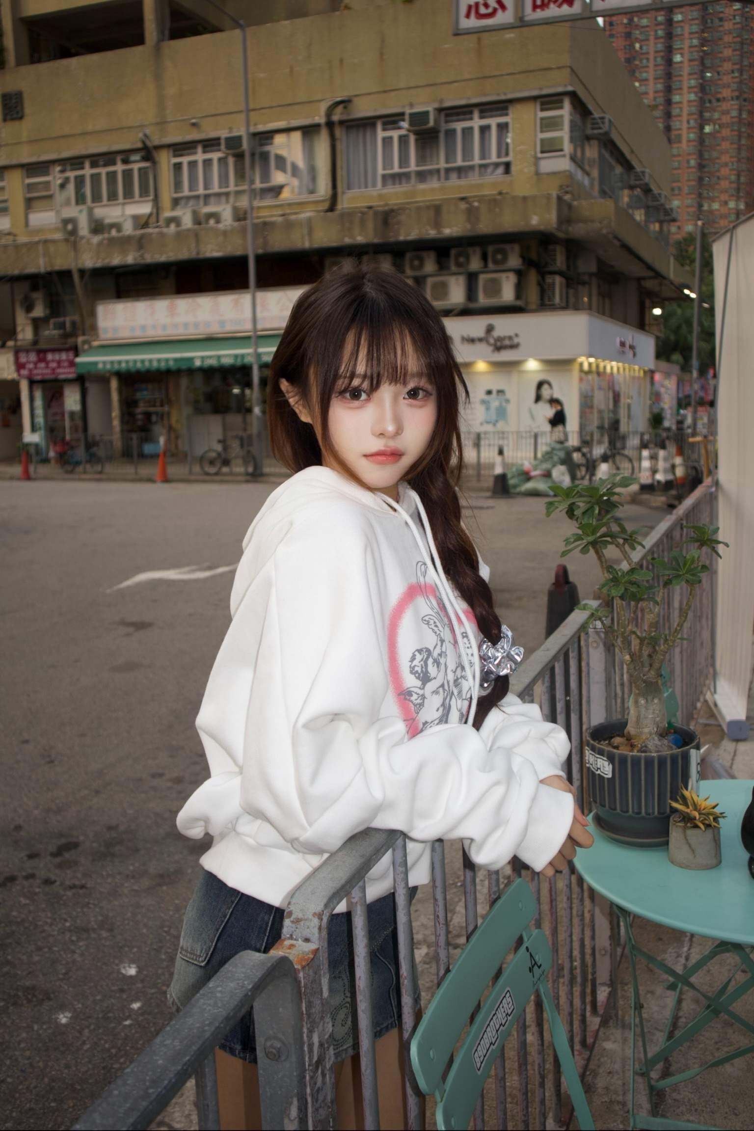 已售罄❌韓國塗鴉天使有帽Hoodie 