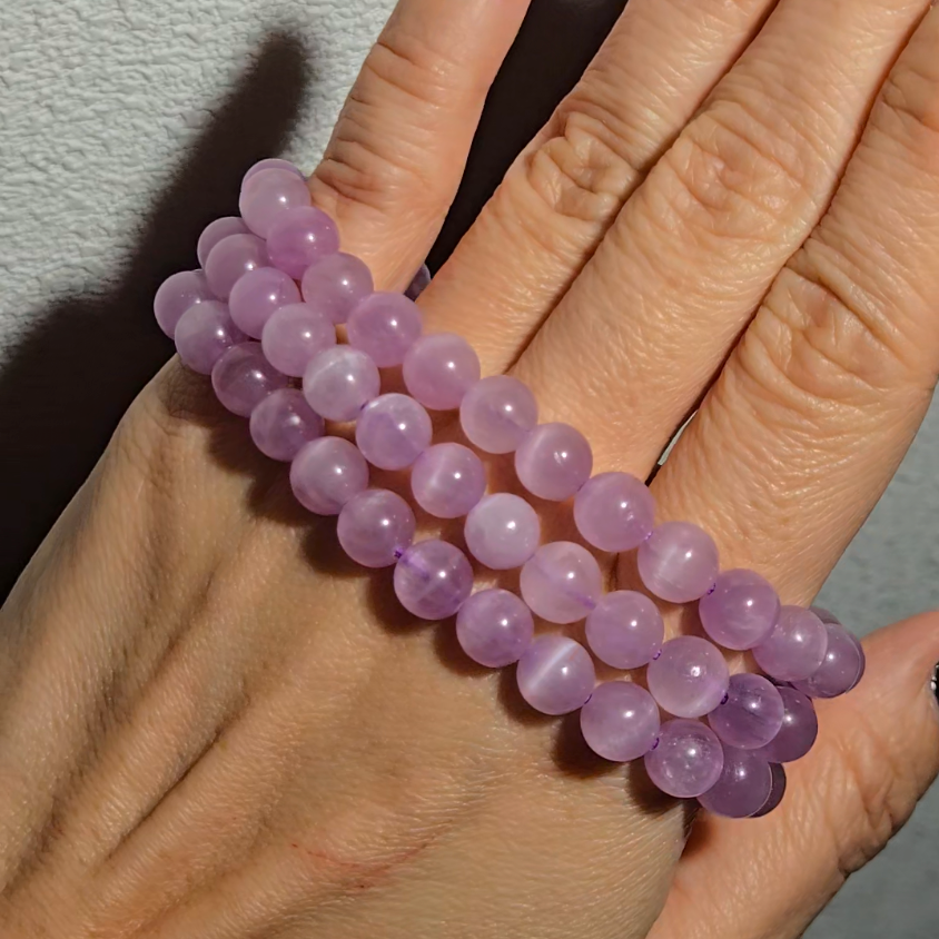 High-grade cat's eye kunzite bracelet - JW63