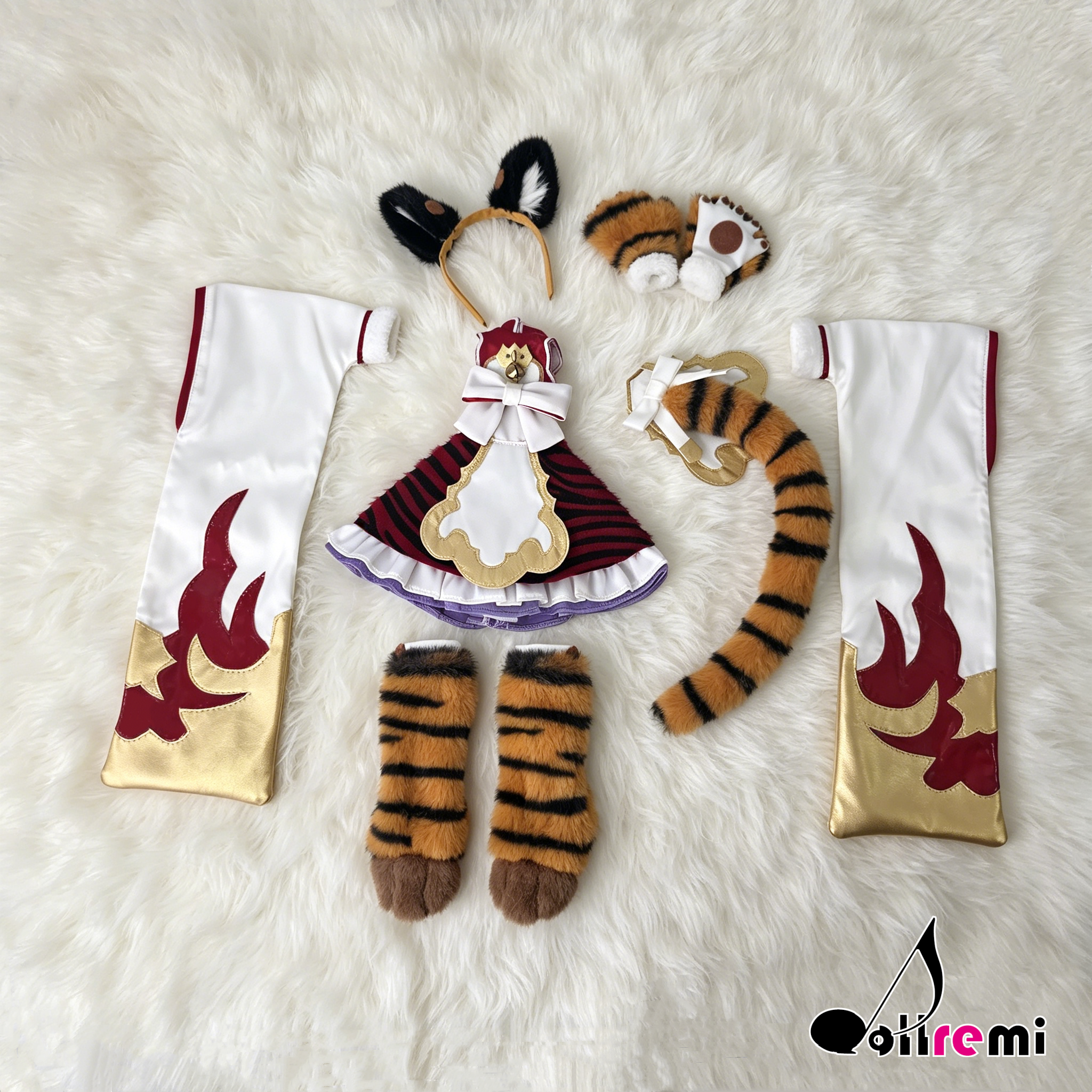【dollremi】(DD0934) COS 碧藍幻想 Granblue Fantasy 虎神將 辛妲拉 Cidala - 黄桃 Huang