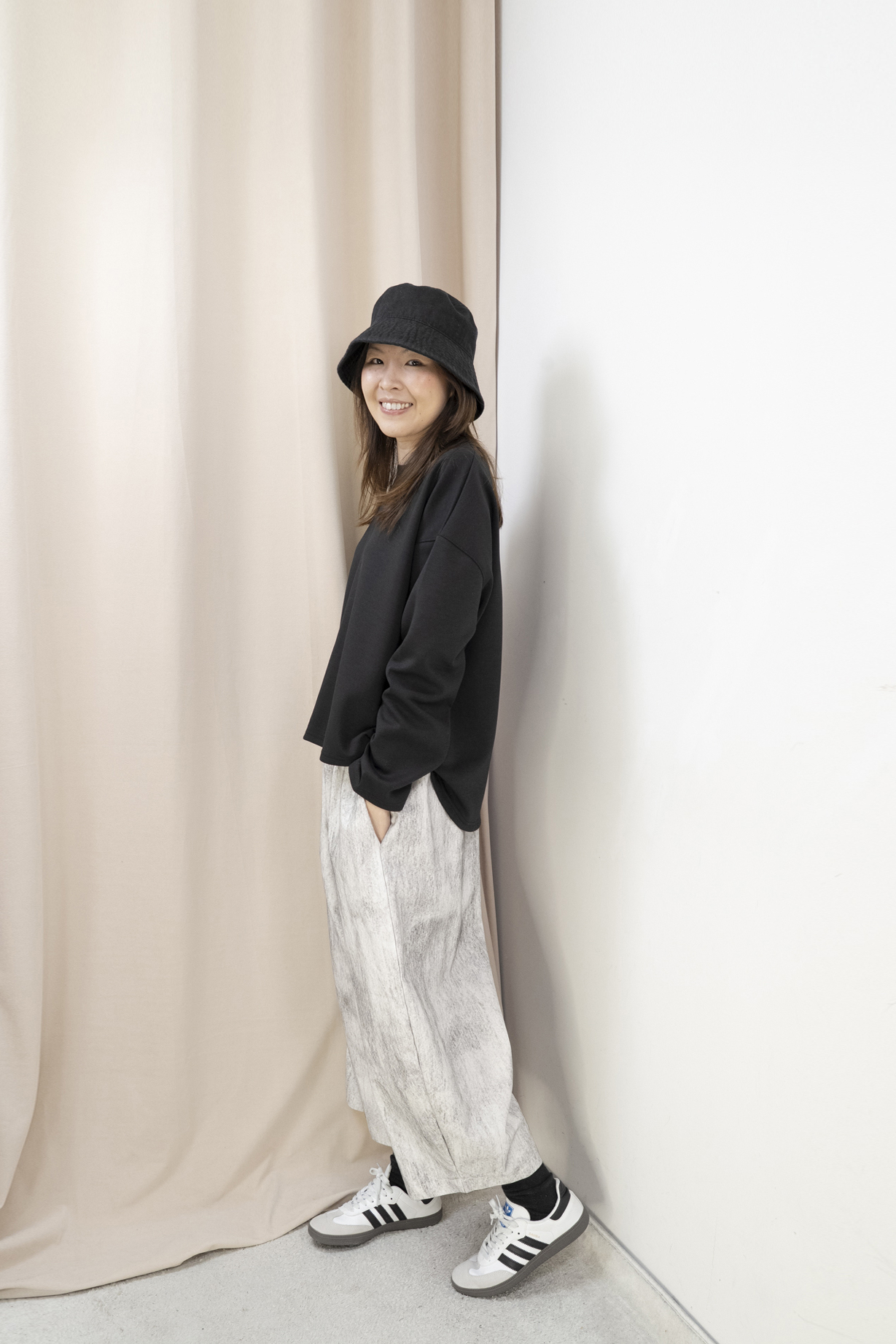 雲朵棉！微鬆造型上衣（黑色）