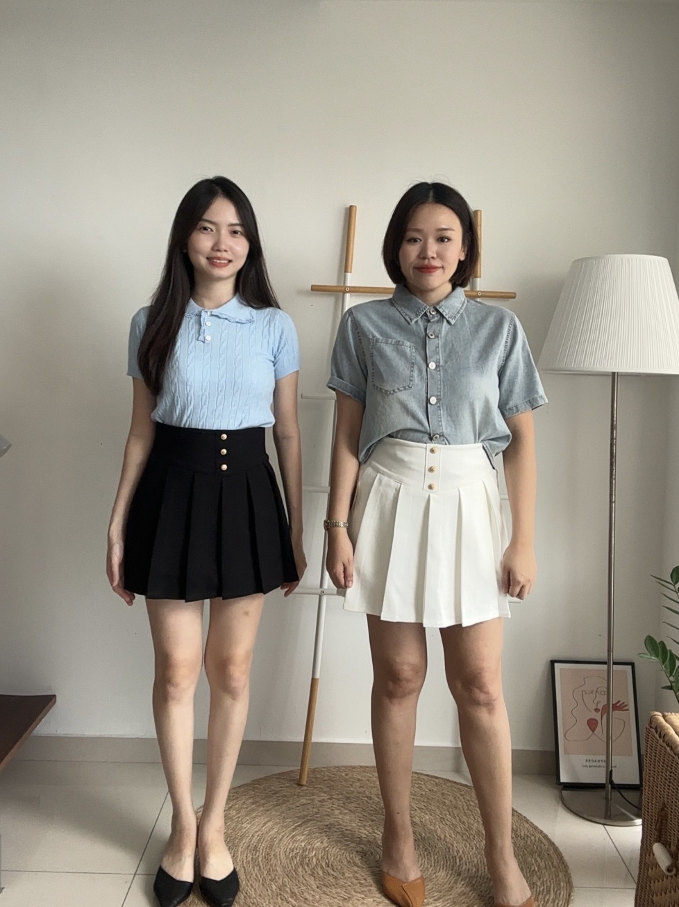 S1872 Short Pleated Skirt - 3 Colors 
