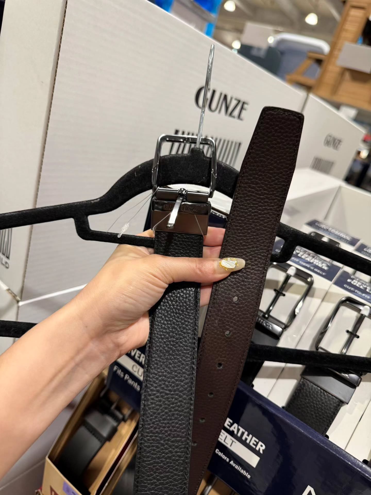 🇯🇵NAUTICA男款双面牛皮腰带