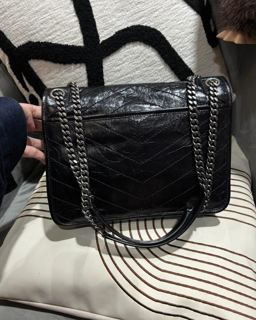 Ysl Niki medium Saint Laurent Niki ,100%Authentic ,98%new  ✅ certificate ✅塵袋