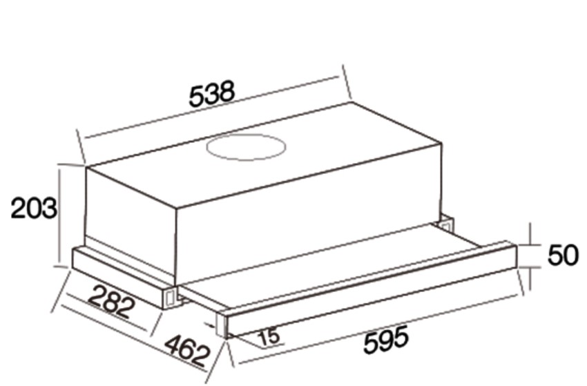 AEROGAZ 60cm Telescopic Hood AZ-6500