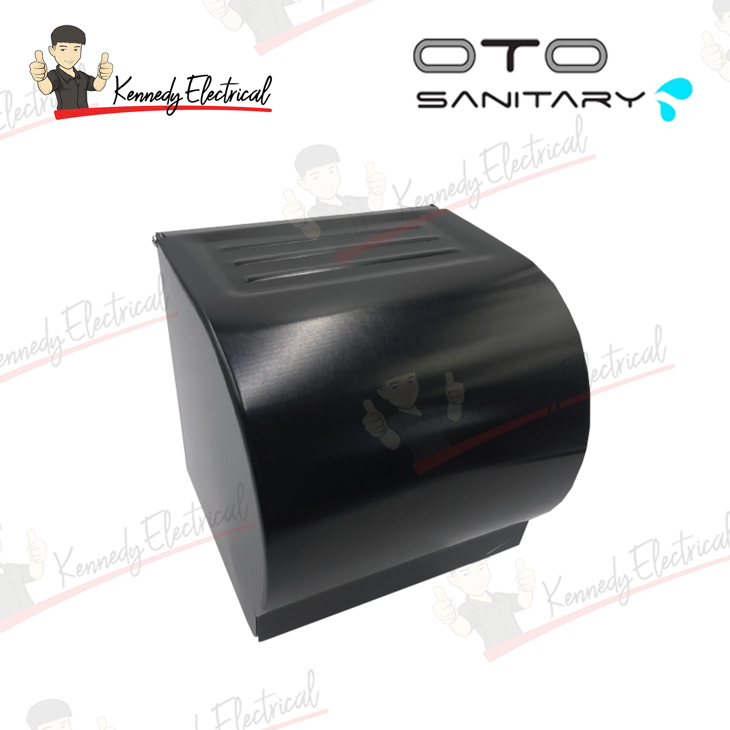 906# Black Aluminium Toilet Paper Holder R2-15