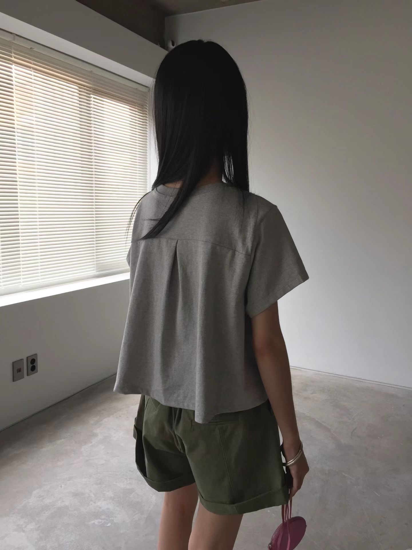 Basic crop tee #top134