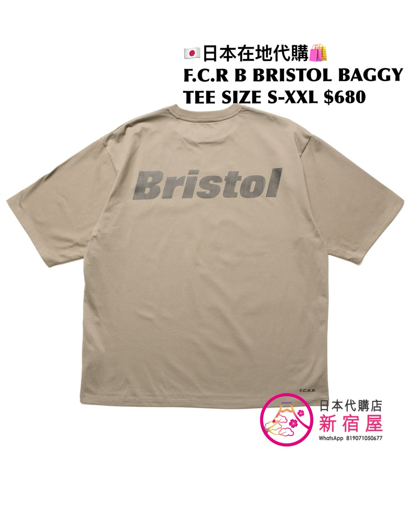 F.C.REAL BRISTOL BRISTOL BAGGY TEE/ ORIGIN POCKET TEE