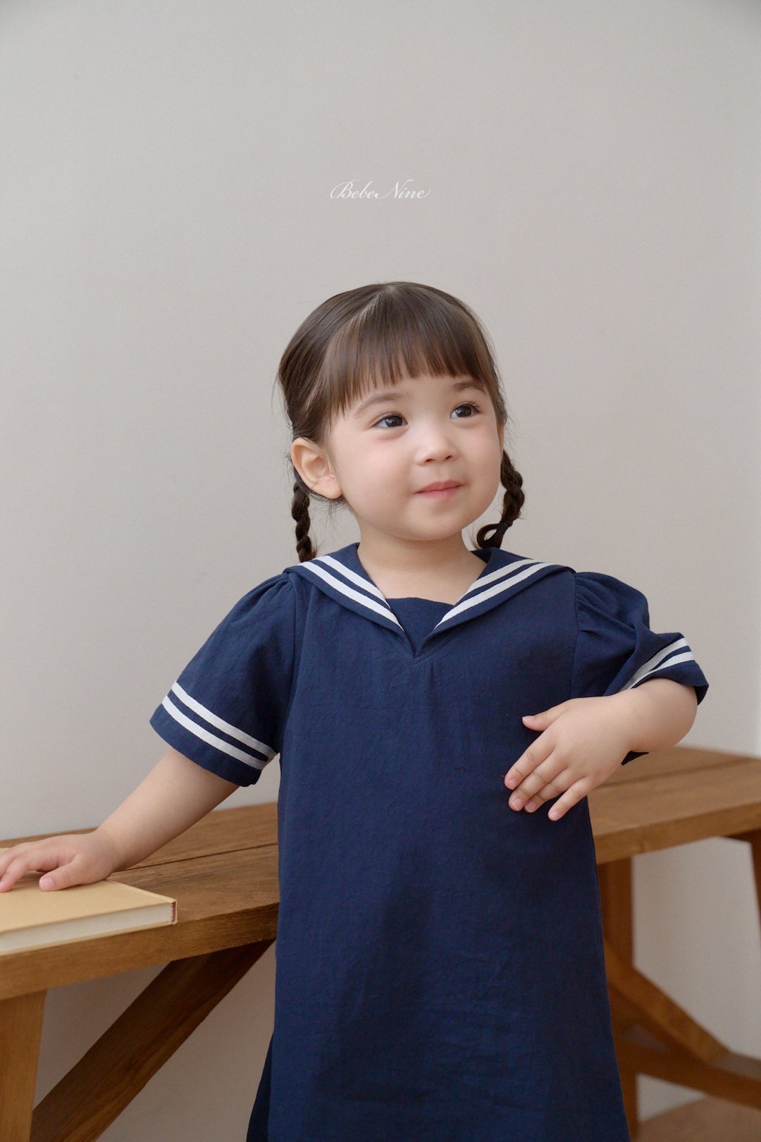 ☀️預訂 韓國直送☀️🇰🇷Bebenine三色海洋風水手領短袖連身裙