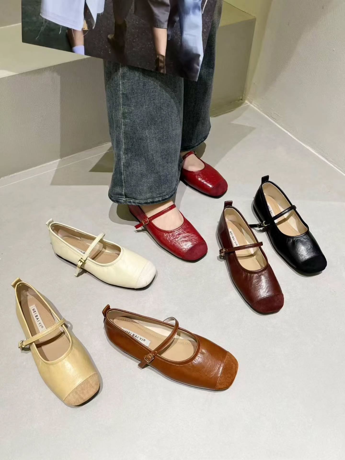 6638-80 复古玛丽珍平底鞋 🇨🇳