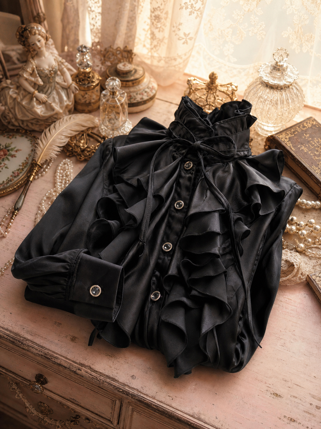 叛逆維多利亞Vintage Prince Ruffles Blouse