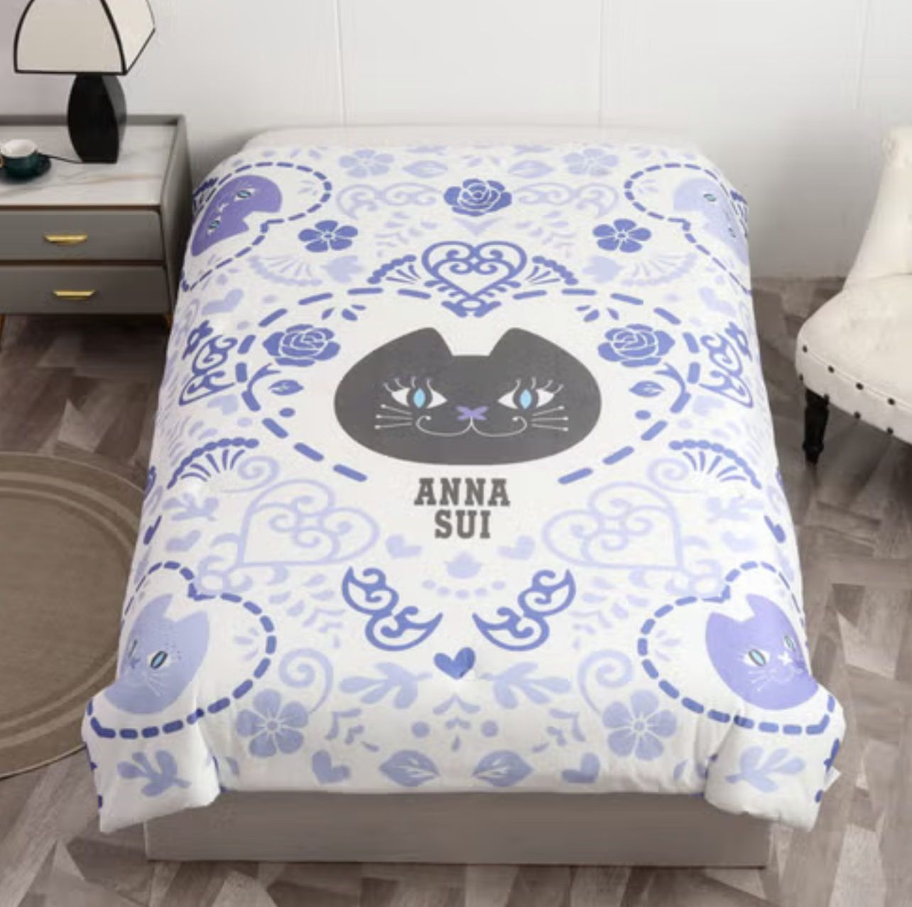 （約2月中至3月尾到貨）🇹🇼台灣超商限定ANNA SUI× Sanrio 跨界聯名系列 石墨烯針纖暖被150x200cm加長尺寸 💕