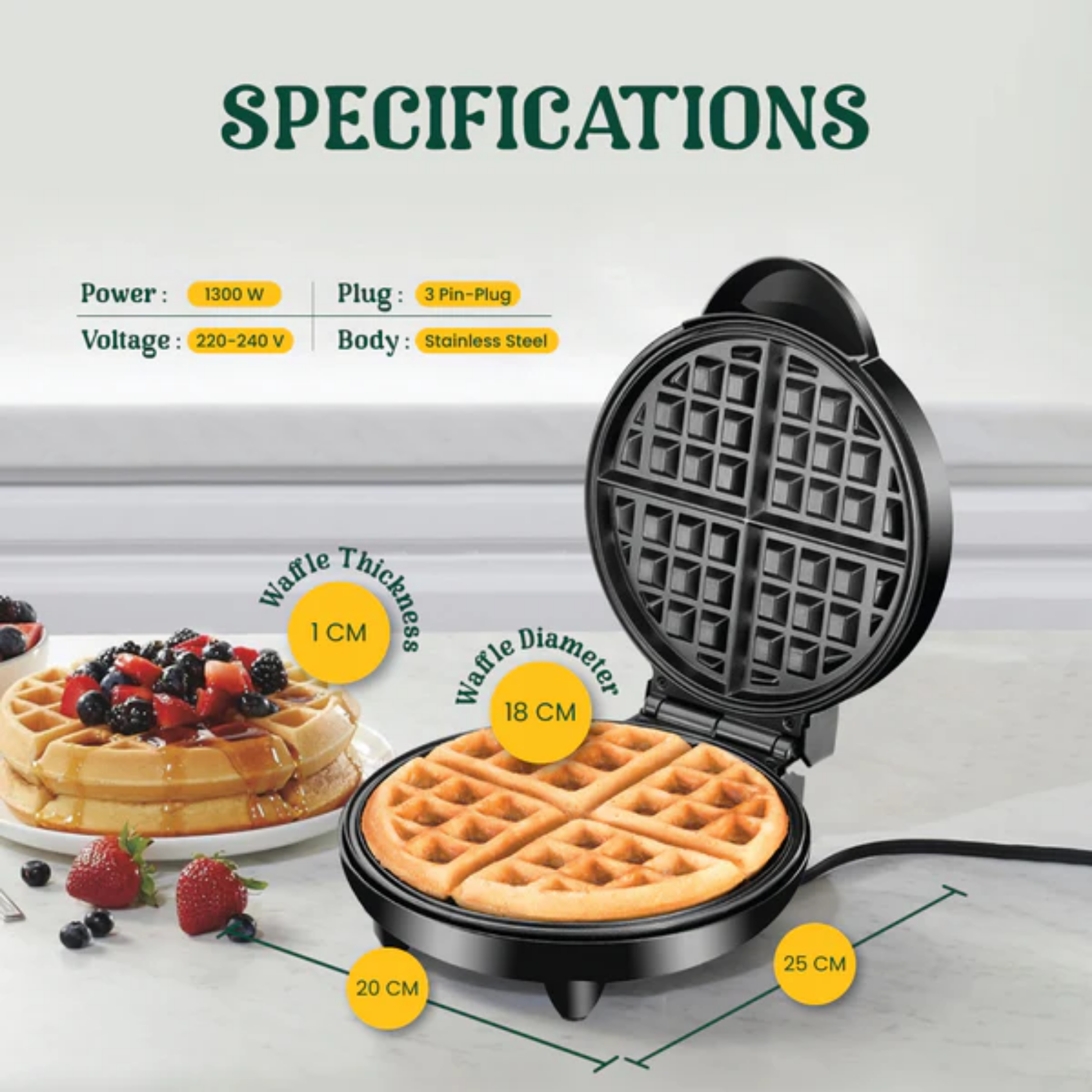 Russell Taylors Waffle Maker (WM-25)