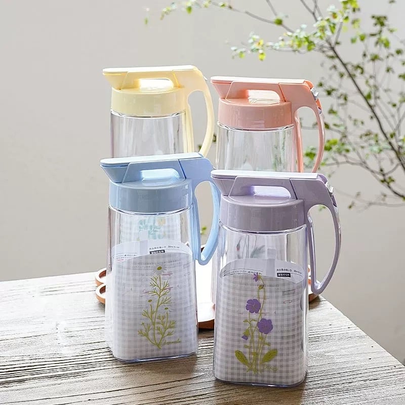 日本製花卉耐熱樹脂水壺/儲物罐