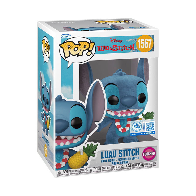 📦訂購 美國代購 Funko POP! Disney Luau Stitch (Flocked) Figure 史迪仔 模型
