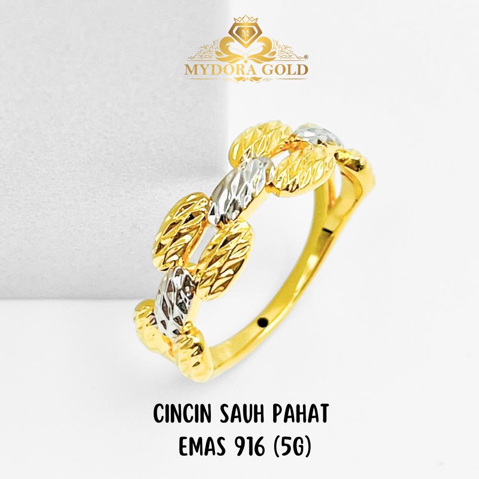 MYDORA Cincin Sauh Pahat (5G) l EMAS 916/22K