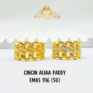 MYDORA Cincin Aliaa Paddy (5G) l EMAS 916/22K