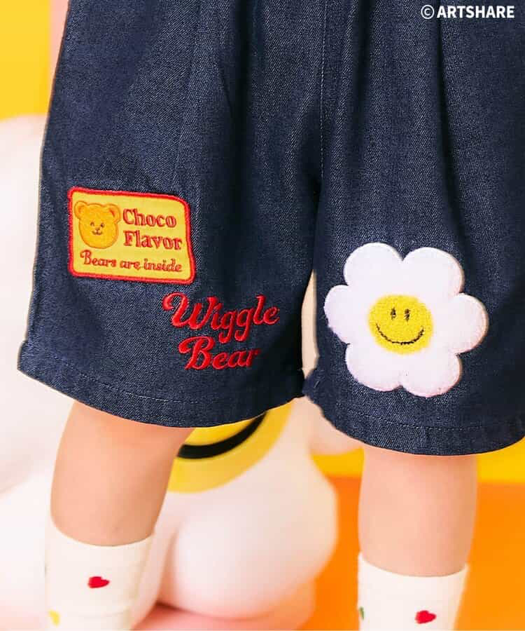 🇯🇵預訂 日本直送🇯🇵Apres les cours x Wiggle Wiggle刺繡貼花牛仔短褲