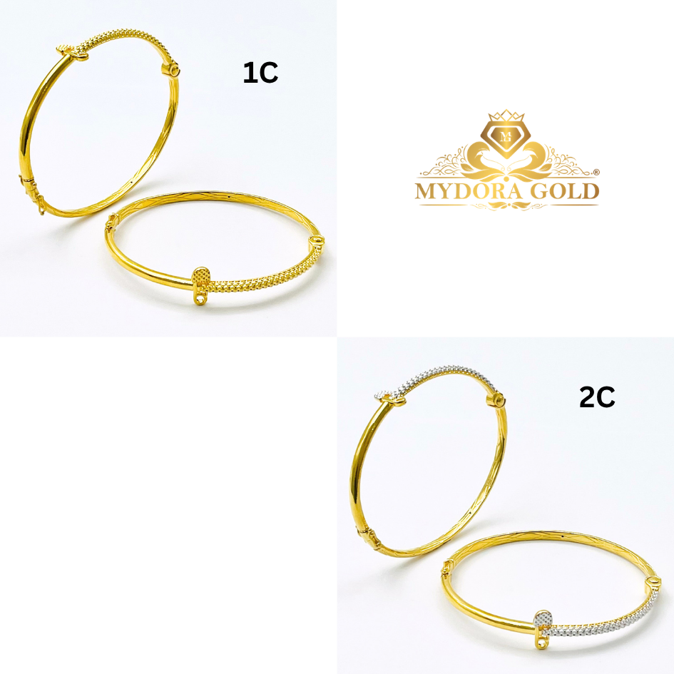 MYDORA EMAS 916 Gelang Moden Safety Pin l EMAS 916/22K