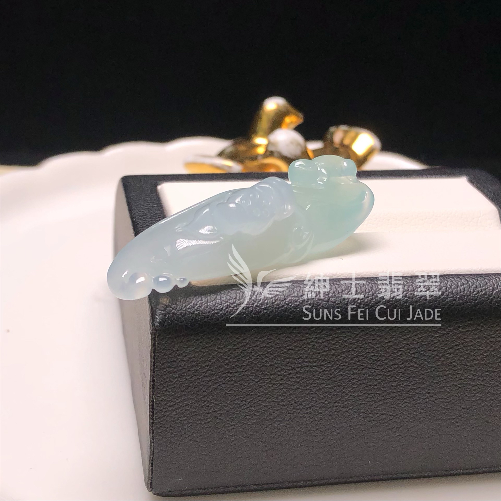 YK00164 糯冰蓮花吊墜 