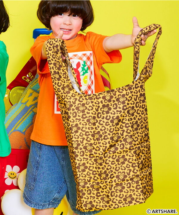 🇯🇵預訂 日本直送🇯🇵Markey’s x Wiggle Wiggle兩色花花小熊印花環保袋