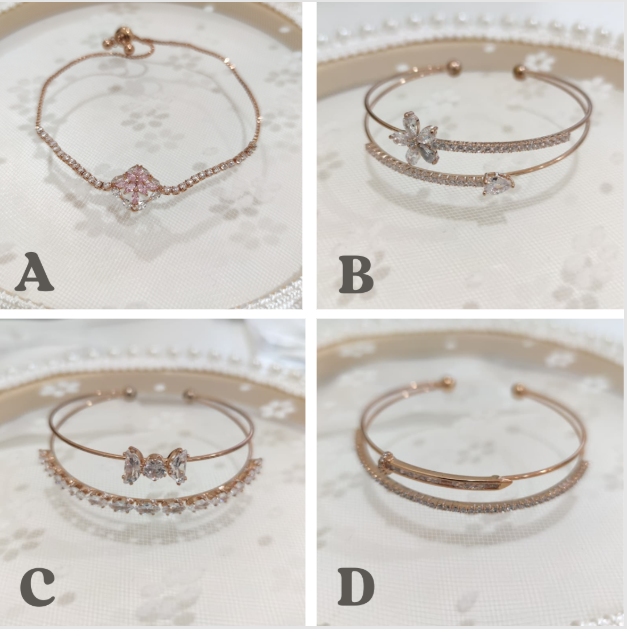 BA22013 韩国玫瑰金电镀手链