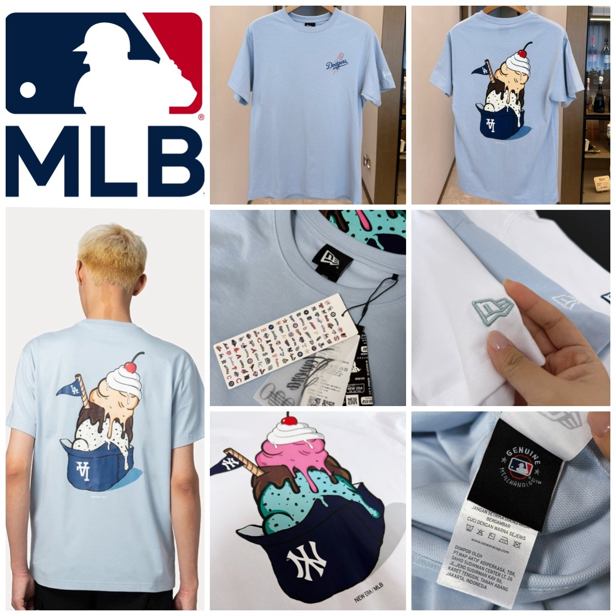 韓國🇰🇷 MLB 雪糕🍦印花短袖 Tee