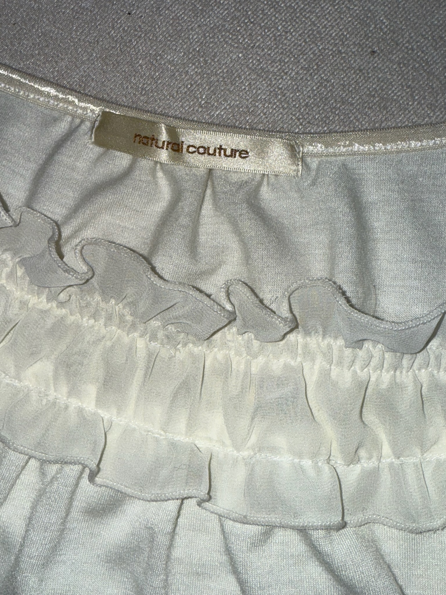 Gathered Bust Ruffle Camisole