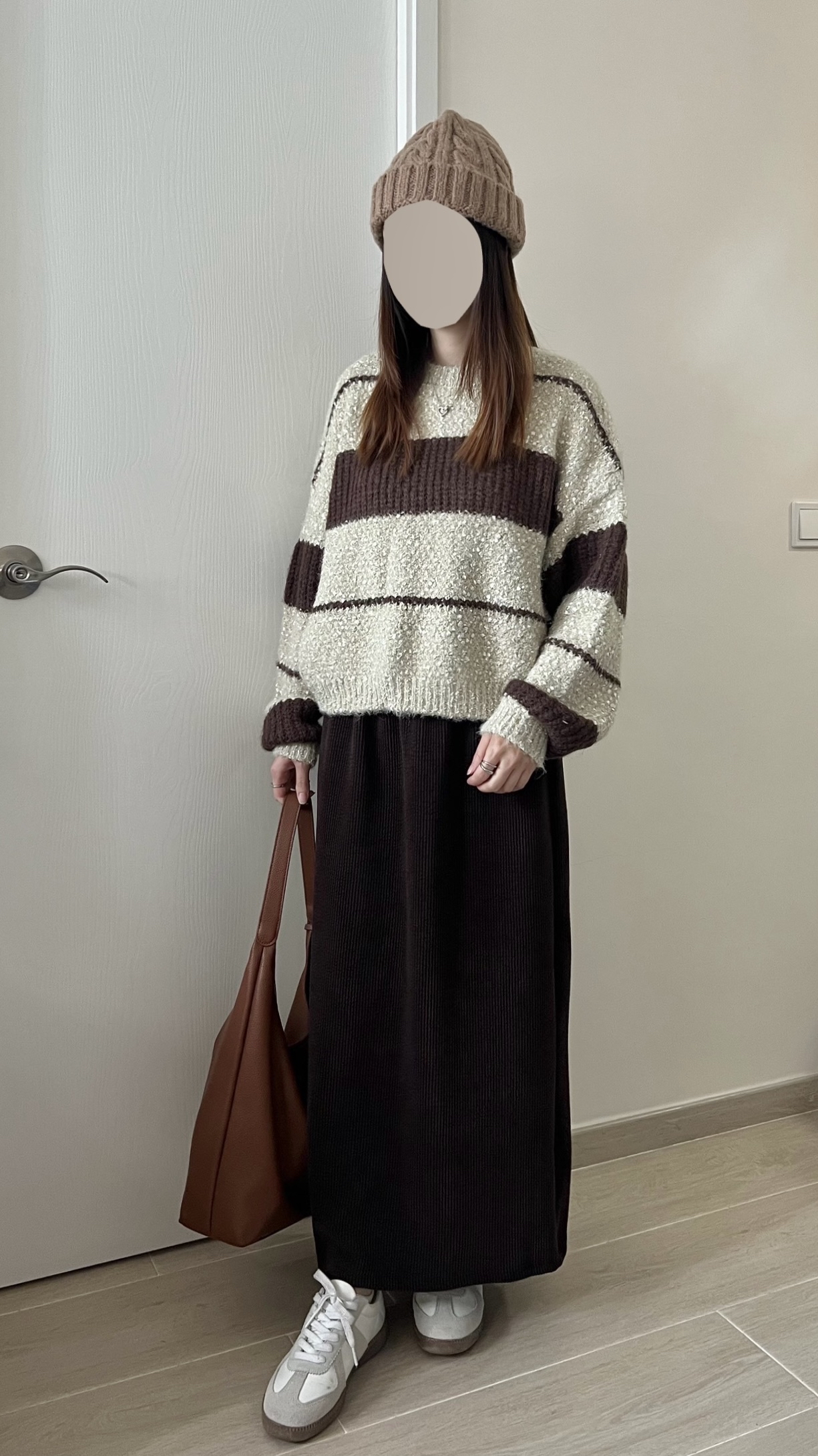 厚實直筒長裙 免熨