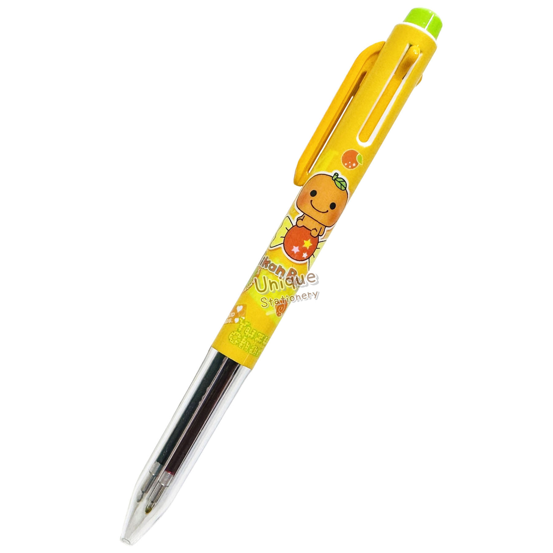 現貨｜San-X Mikan Bouya 蜜柑男孩 日本製 Pentel EnerGel 0.5mm 3色啫喱筆 (PR16202)
