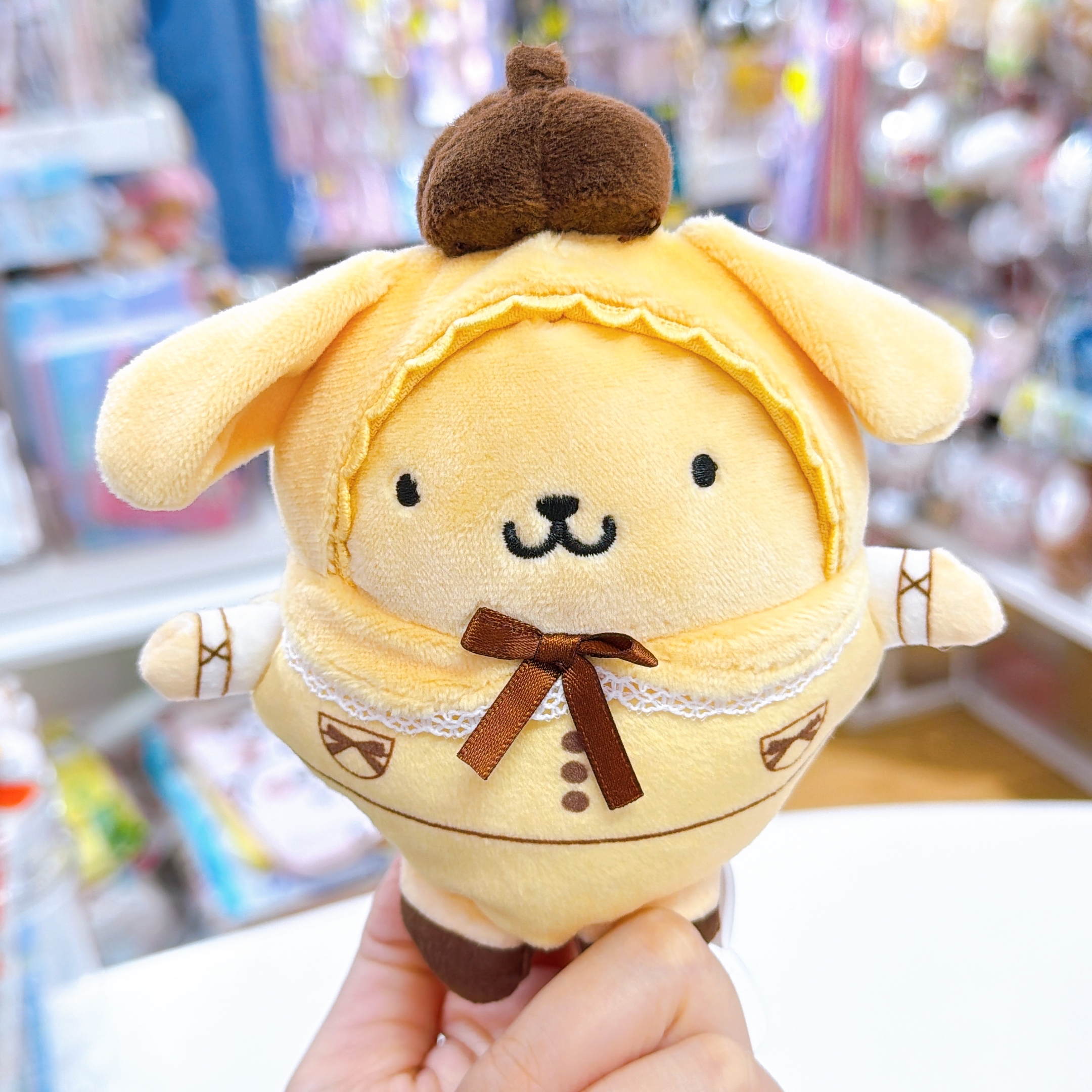 日本直送Sanrio melody 布甸狗指偶掛飾
