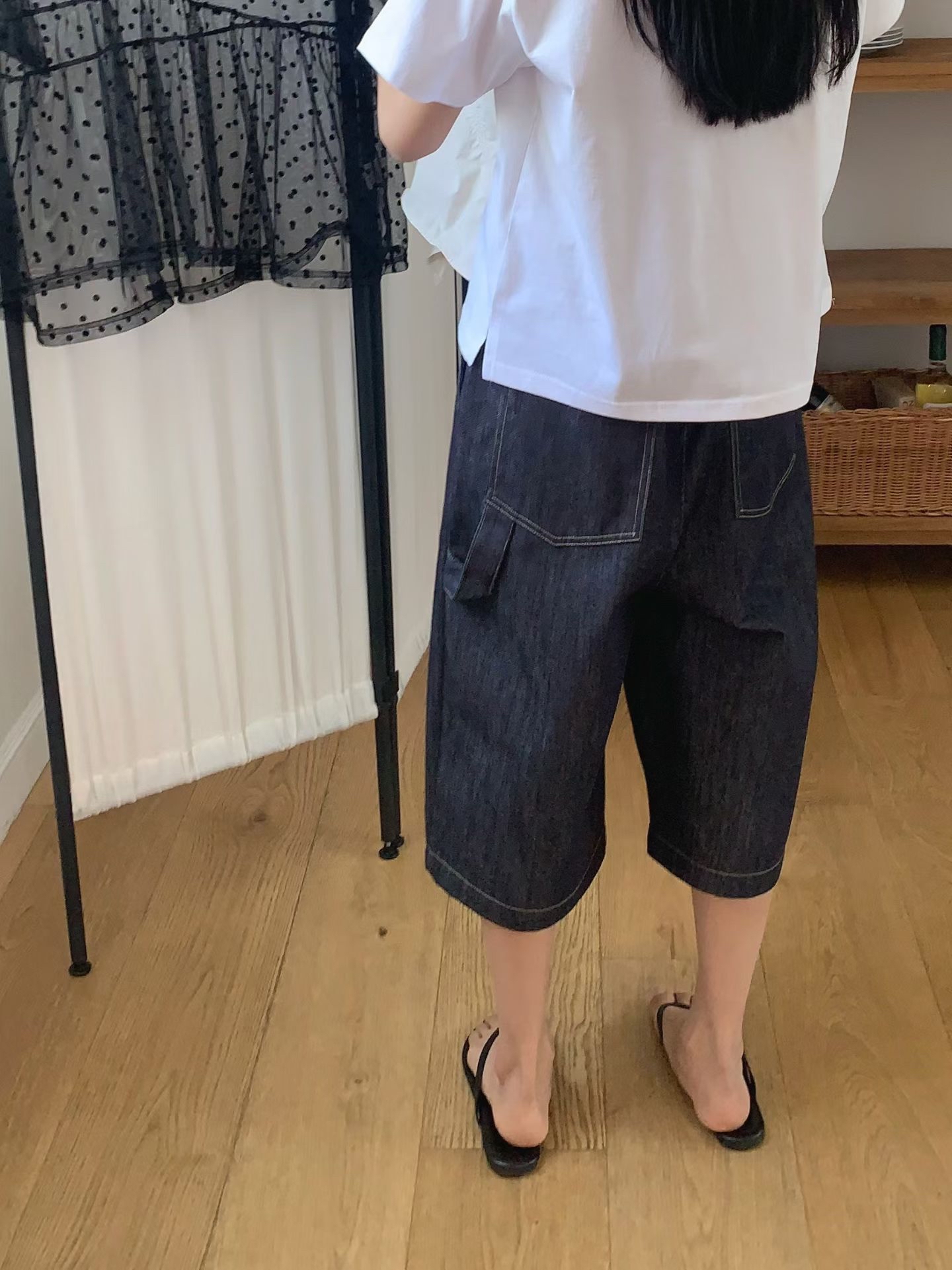 non fade 中長牛仔短褲