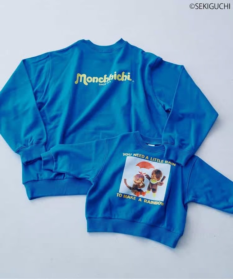 Monchhichi 蒙奇奇親子Hoodies 日本兒童 80-140cm 