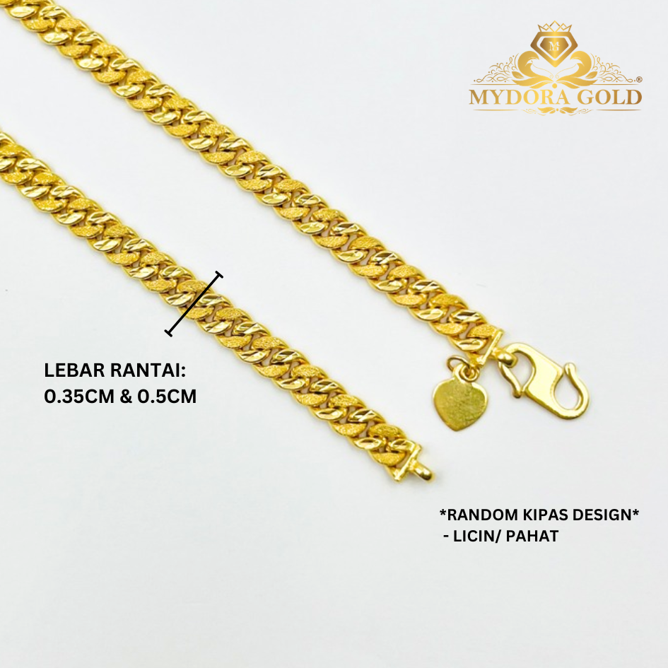 MYDORA Rantai Tangan Kait 1 l EMAS 916/22K