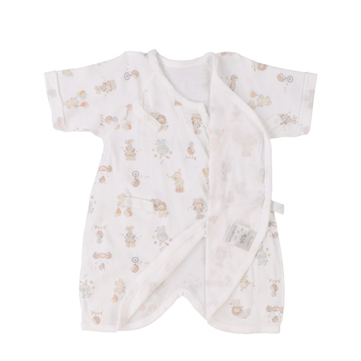 🇯🇵限量預訂 日本直送🇯🇵Cottoli日本製馬戲團動物玩具印花新生兒純棉打底五件套