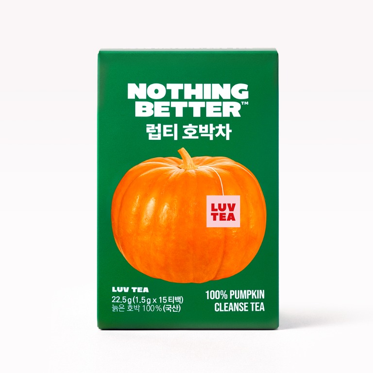 韓國 Nothing Better Luv Tea 去水腫天然南瓜茶 一盒15個獨立茶包